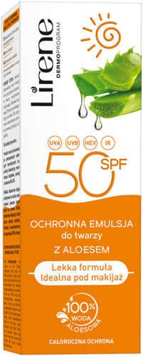 Lirene Emulsja do twarzy z aloesem SPF50