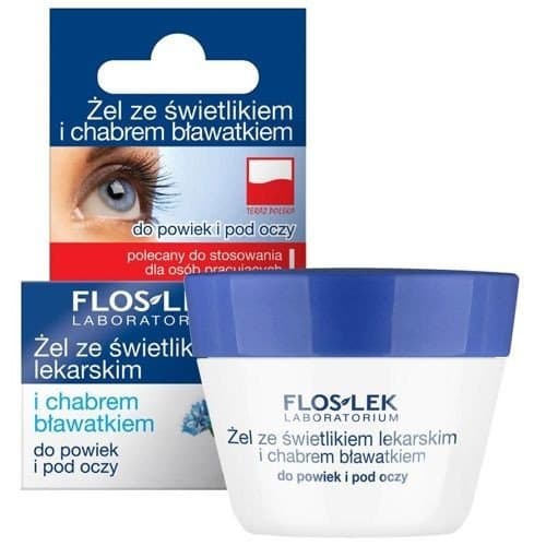 FLOSLEK Żel do powiek i pod oczy ze świetlikiem i chabrem (bławatkiem)