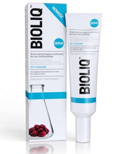 BIOLIQ Krem wzmacniająco-ochronny do cery naczynkowej SPF15