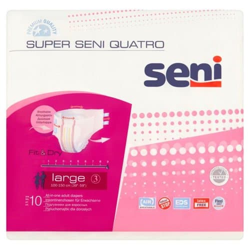 SENI SUPER QUATRO Pieluchomajtki Large-L x
