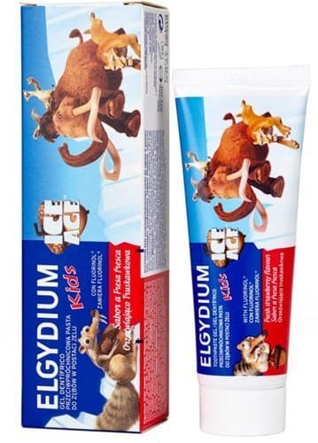 ELGYDIUM Kids Pasta do zębów orzeźwiająca truskawka dla dzieci (2-6 lat)