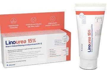 LINOUREA 15% Krem mocznikowy z witaminami A+E
