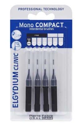 ELGYDIUM Clinic Mono Compact Czarna 0,6mm szczoteczka międzyzębowa