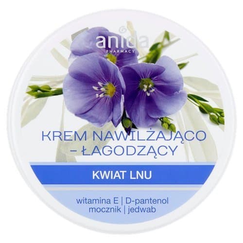 ANIDA Krem nawilżająco łagodzący kwiat lnu