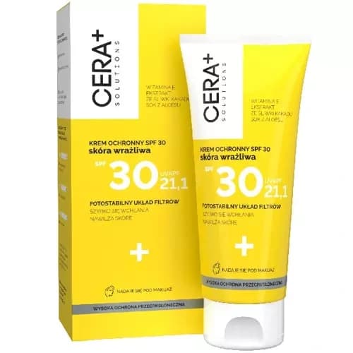 CERA+ Solutions Krem ochronny SPF30 do skóry wrażliwej