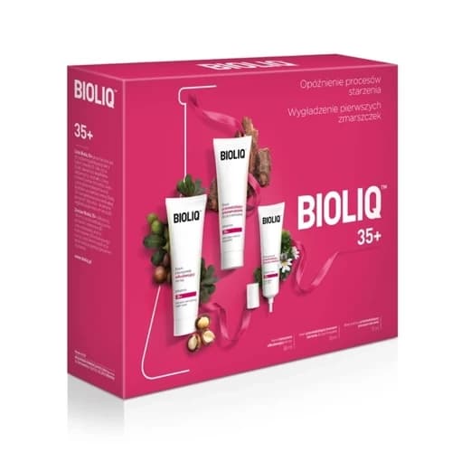 BIOLIQ Zestaw 35+ Krem na dzień do cery mieszanej + krem intensywnie odbuduwujący na noc + krem pod oczy