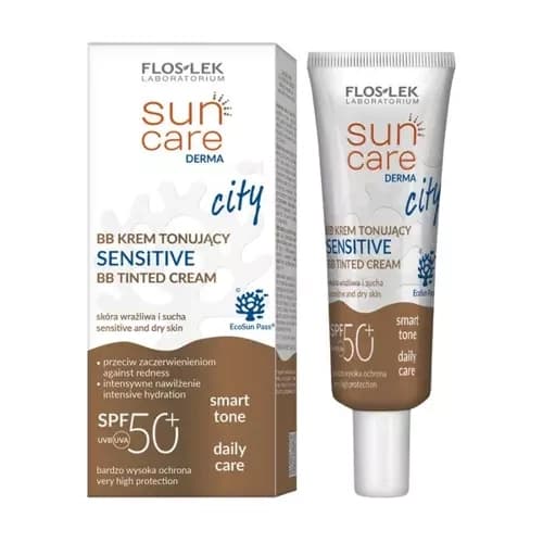 LEK Sun Care Derma City Krem tonujący BB Sensitive SPF50+
