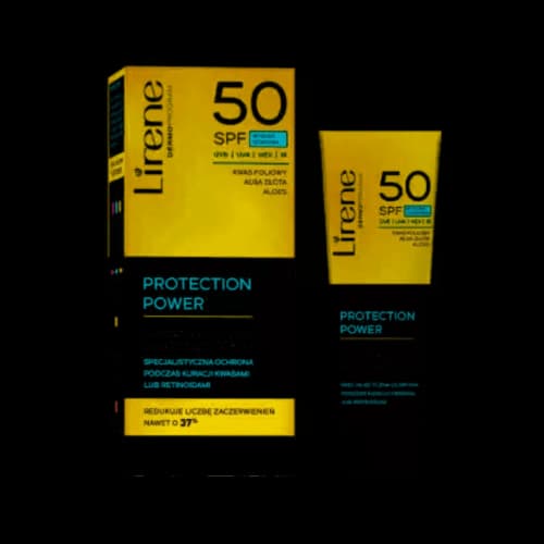 Lirene Acid Power Nawilżający krem łagodzący SPF50