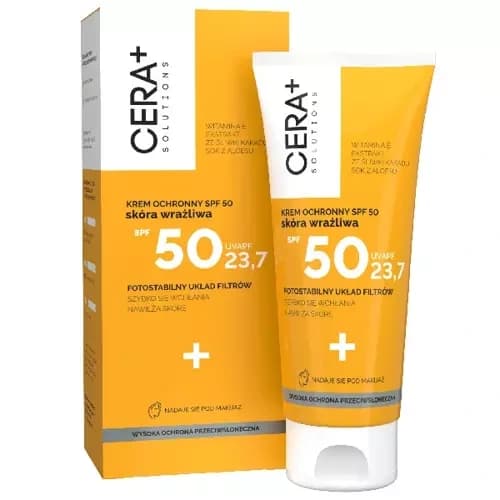 CERA+ Solutions Krem ochronny SPF50 do skóry wrażliwej