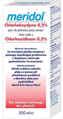 Meridol Chlorheksydyna 0,2% płyn do płukania jamy ustnej
