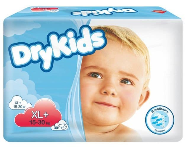TENA Dry Kids XL+ (15-) x