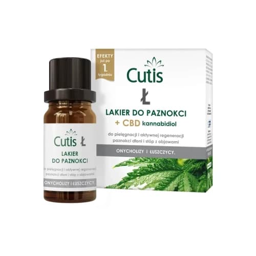 Cutis Ł Lakier do paznokci + CBD kannabidiol