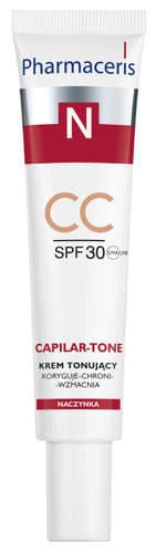 Pharmaceris N Capilar Tone CC SPF30 Krem tonujący koryguje-chroni-wzmacnia naczynka