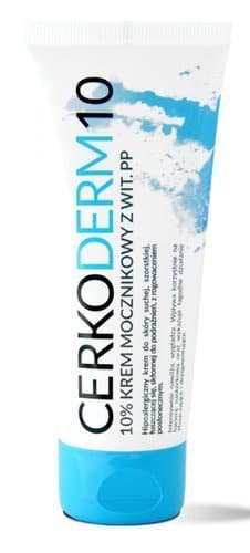 CERKODERM 10 Krem mocznikowy 10% z witaminą PP