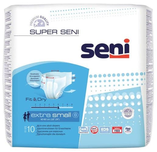 SENI SUPER Pieluchomajtki Extra Small-XS x