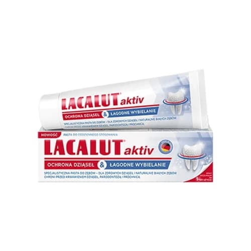 LACALUT Aktiv Ochrona Dziąseł & Łagodne Wybielanie Pasta do zębów