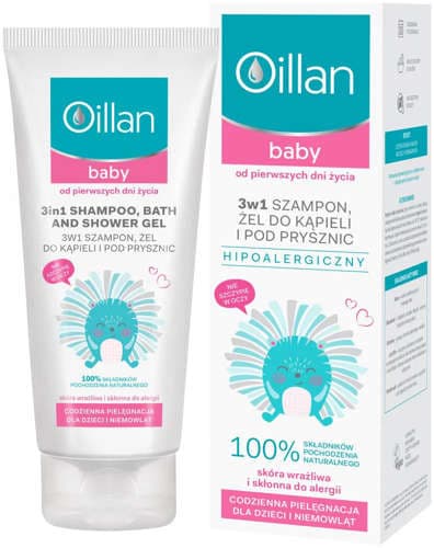 OILLAN BABY 3w1 Szampon, żel do kąpieli i pod prysznic
