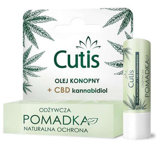 Cutis odżywcza pomadka do ust z olejem konopnym + CBD