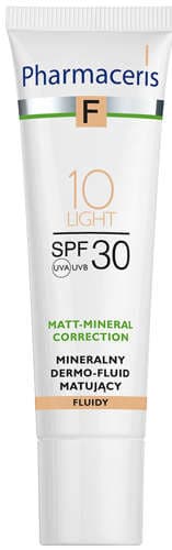Pharmaceris F MATT-MINERAL-CORRECTION Mineralny dermo-fluid matujący SPF30 LIGHT 10