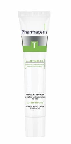 Pharmaceris T krem z retinolem na trądzik wieku dorosłego na noc pureRETINOL 0.3