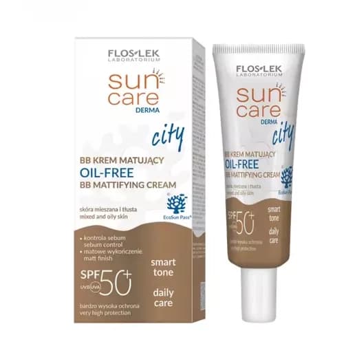 LEK Sun Care Derma City BB Krem matujący Oil-Free SPF50+