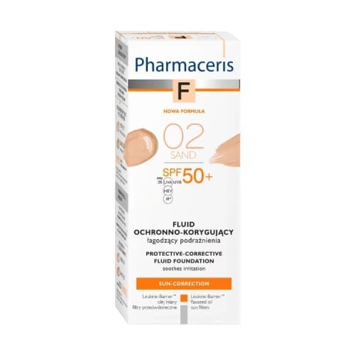 Pharmaceris F Fluid Ochronno-Korygujący SPF50+ 02 Sand