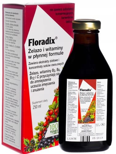 Floradix Żelazo i Witaminy tonik
