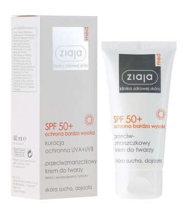 MED Przeciwzmarszczkowy krem SPF50 cera sucha i dojrzała
