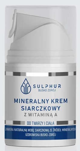 BUSKO ZDRÓJ KURACJA SIARCZKOWA Mineralny krem siarczkowy z witaminą A