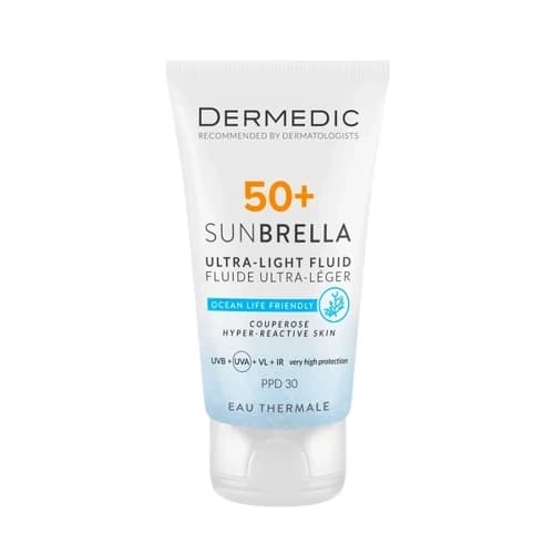 Sunbrella SPF50+ Ultralekki krem ochronny do skóry naczynkowej