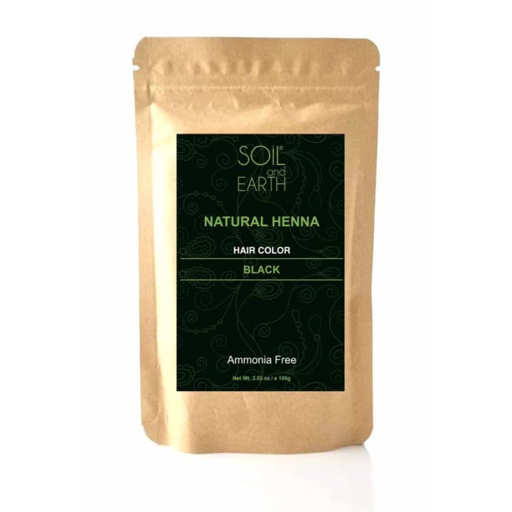 Ekskluzywna Henna do włosów Indyjska CZARNA Soil&Earth