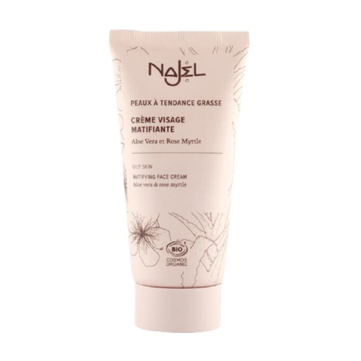 Matujący Krem do Twarzy z Aloesem Cytryną ROSE MYRTLE FACE Najel