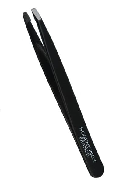 Pęseta prosta wąska Sibel Nogent Professional - 95 mm - czarna