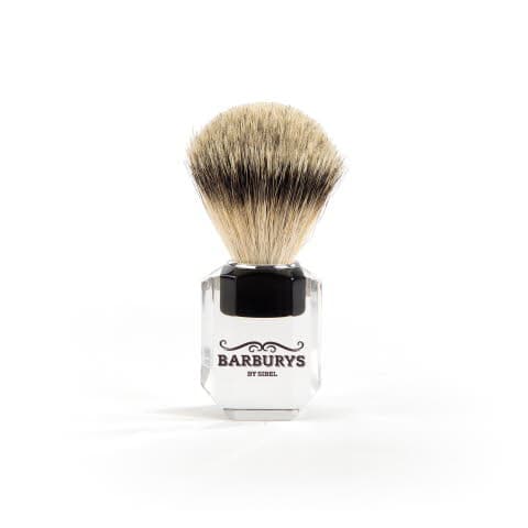 Pędzel do golenia Sibel Barburys Light Quartz - przeźroczysty