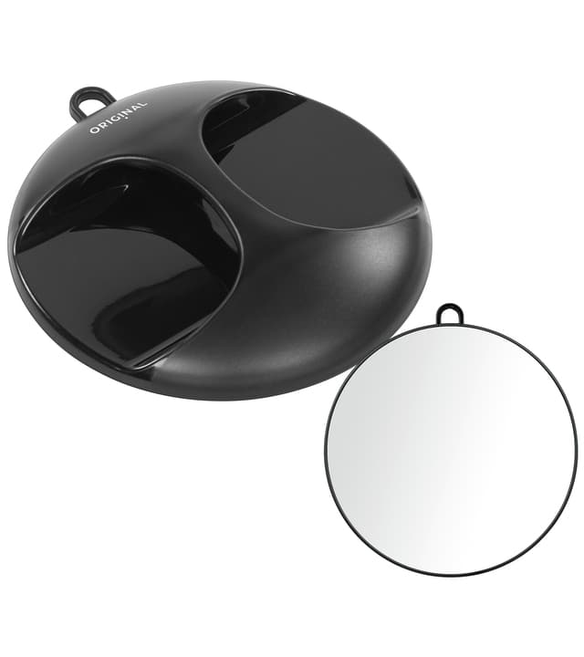 Lusterko okrągłe z uchwytem Original Best Buy Luna 28 cm - czarne