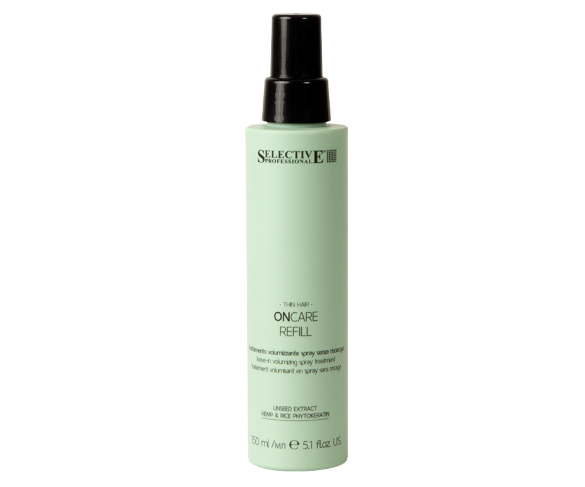 Spray bez spłukiwania nadający objętość włosom cienkim i przerzedzonym Selective Professional OnCare Refill Volumizing -