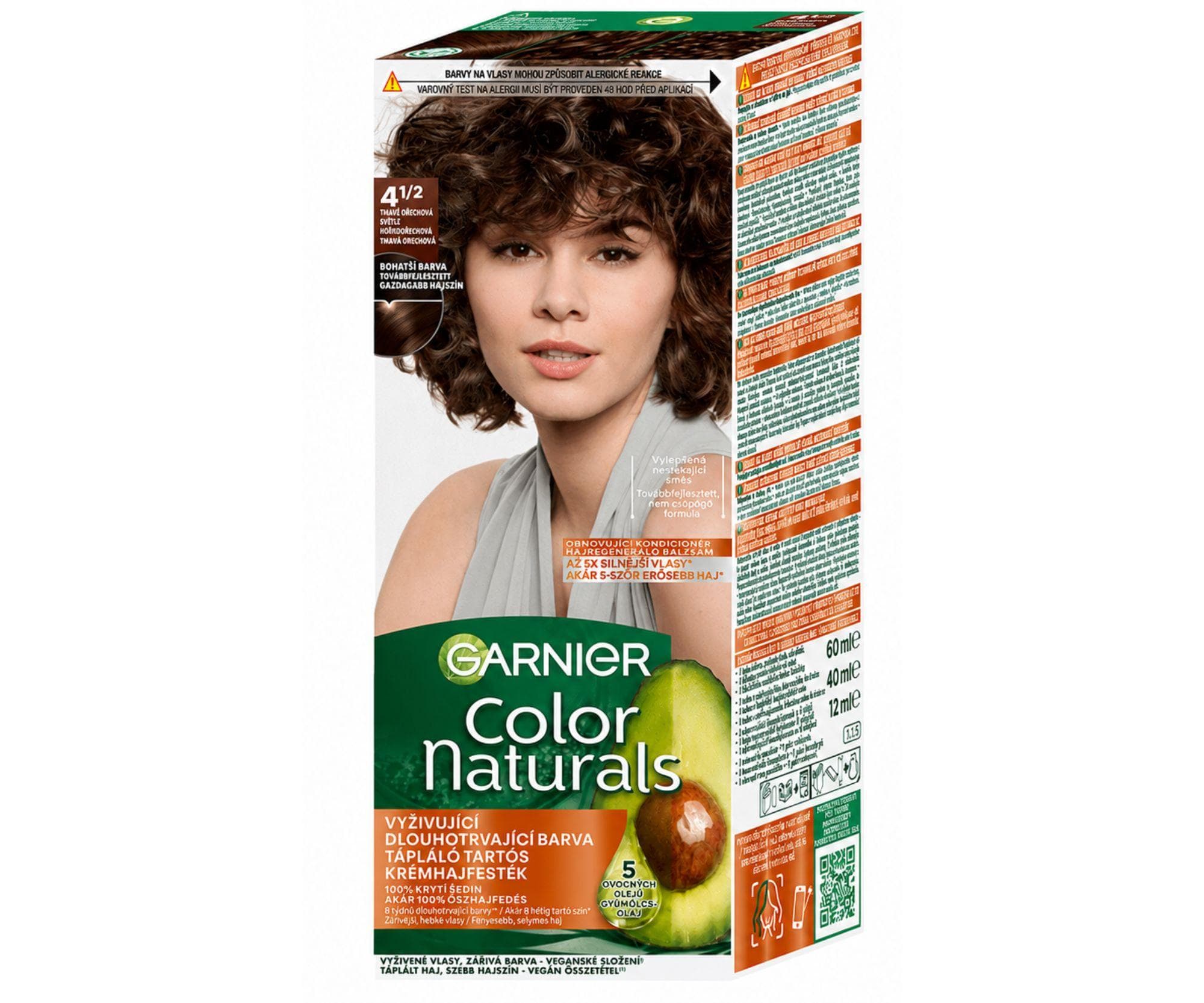 Farba do trwałej koloryzacji Garnier Color Naturals 4 1/2 ciemny orzech