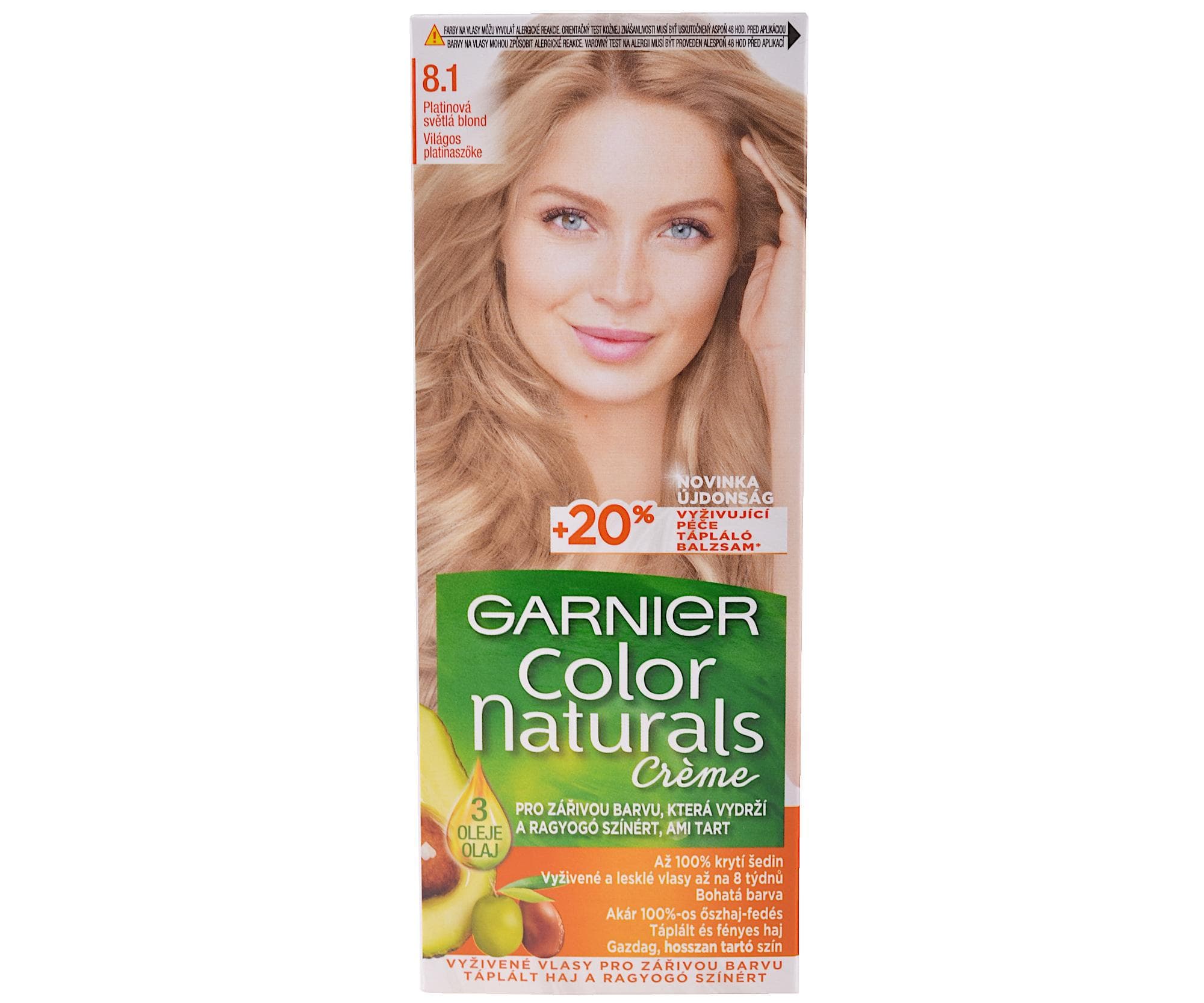 Farba do trwałej koloryzacji Garnier Color Naturals 8.1 jasny popielaty blond
