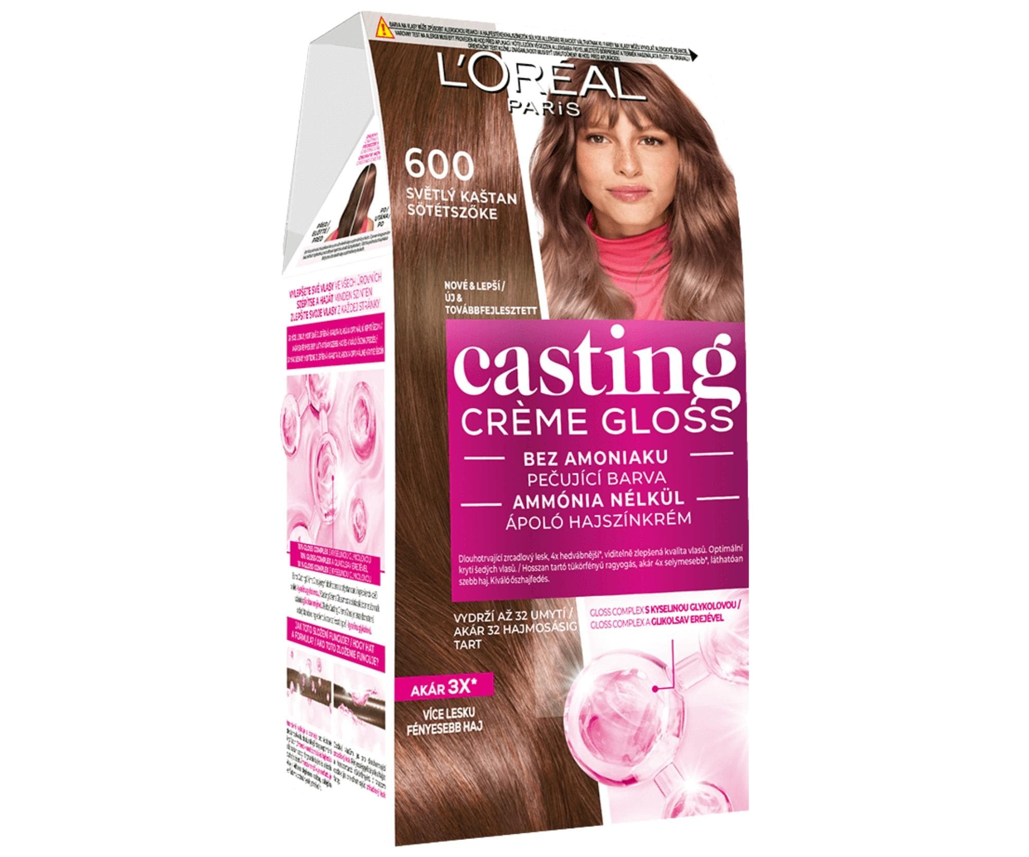 Farba do włosów bez amoniaku Loréal Casting Créme Gloss - 600 ciemny blond