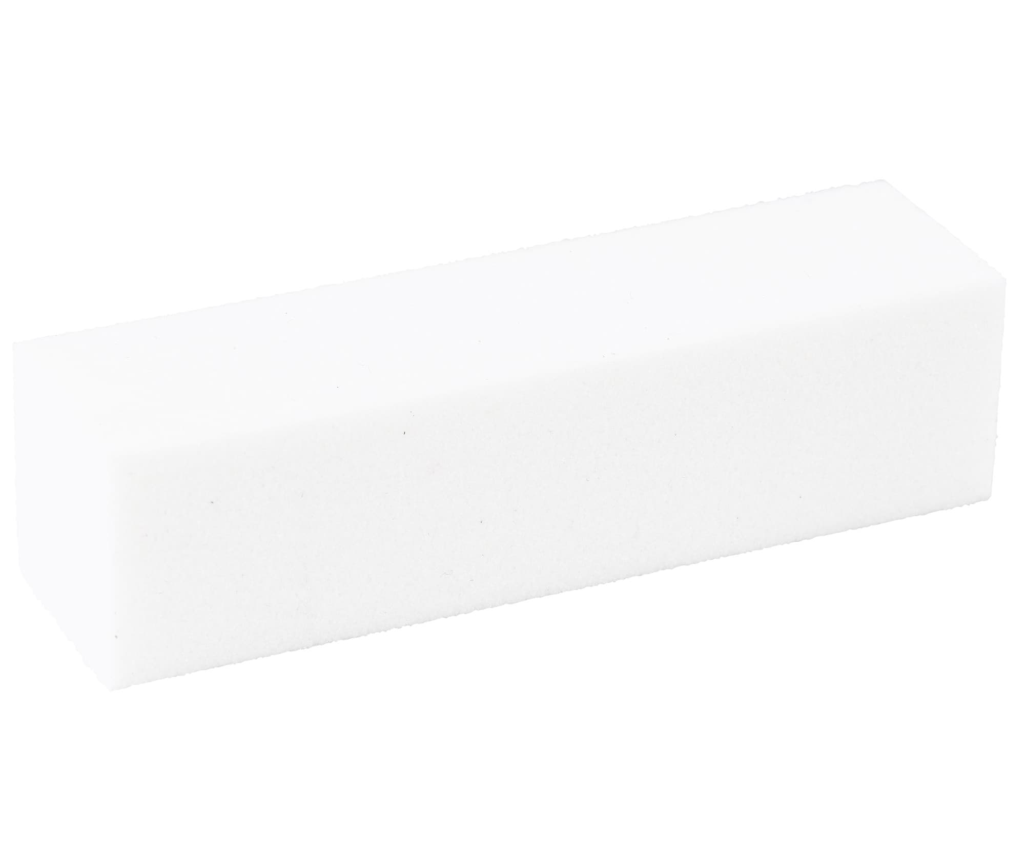 Blok polerski do paznokci Sibel - 9,5,5 cm - biały