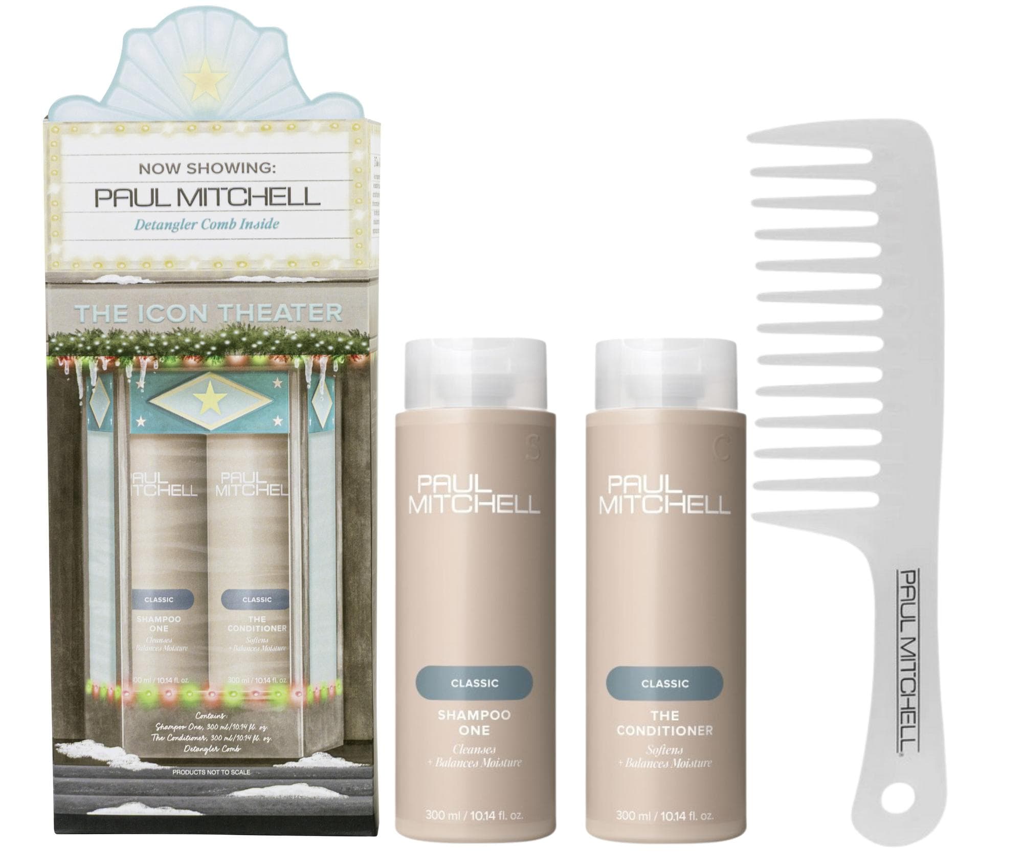 Zestaw upominkowy nawilżający i regenerujący włosy Paul Mitchell The Classic Trio + grzebień gratis
