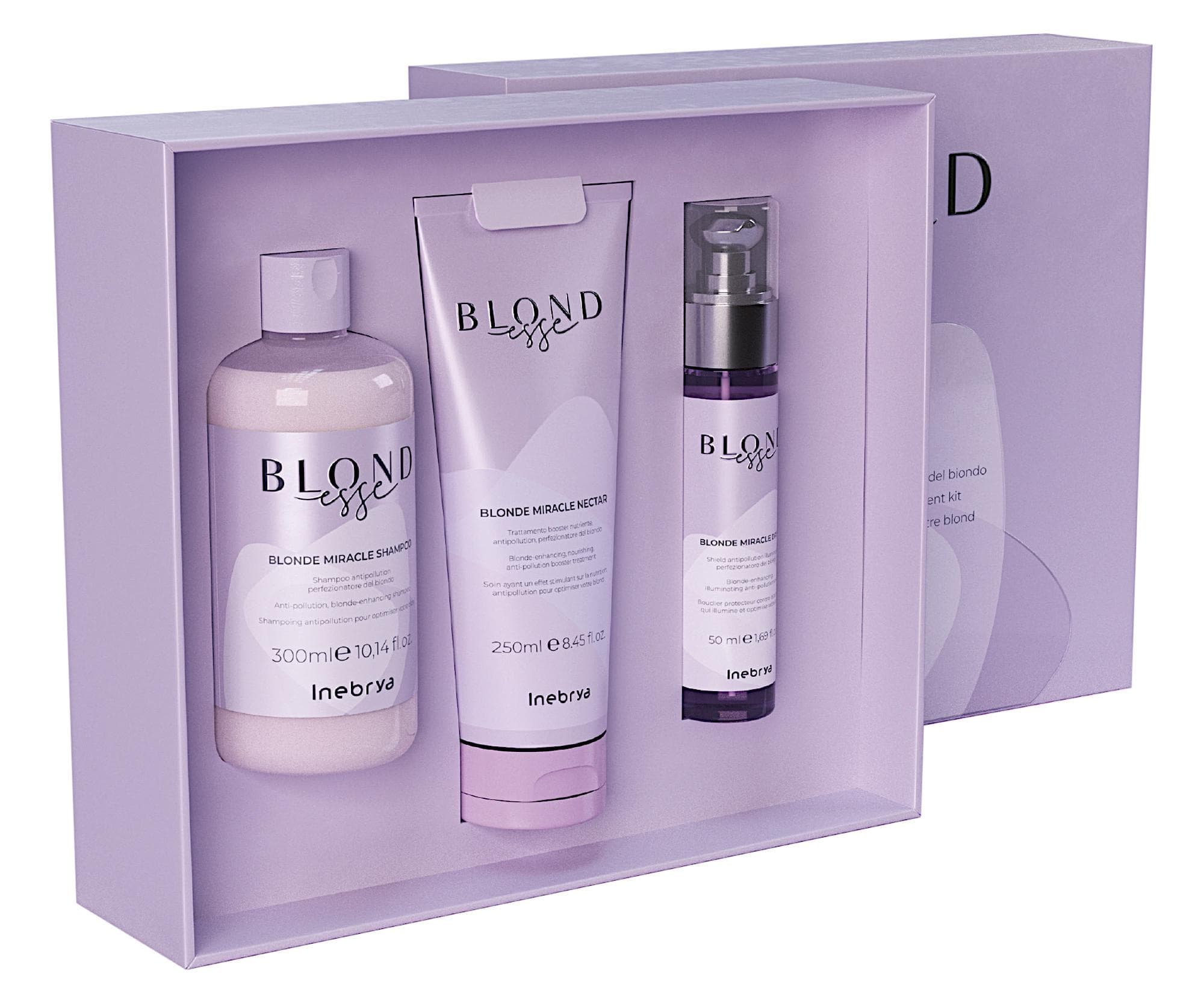 Zestaw upominkowy do pielęgnacji włosów blond Inebrya Blondesse Blonde Miracle
