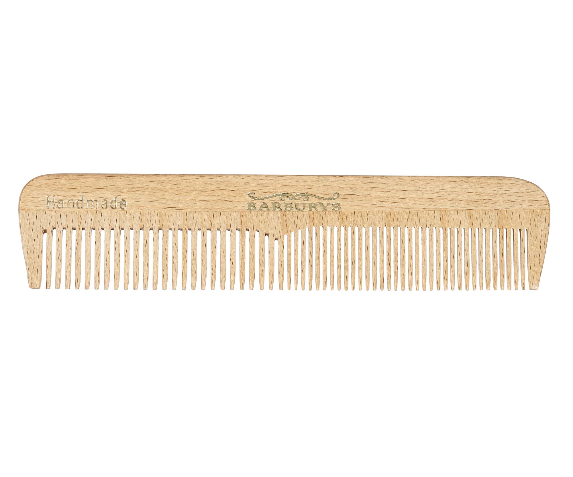 Grzebień z drewna bukowego Sibel Barburys Steamed Beech Wood 03 - 17,8 cm