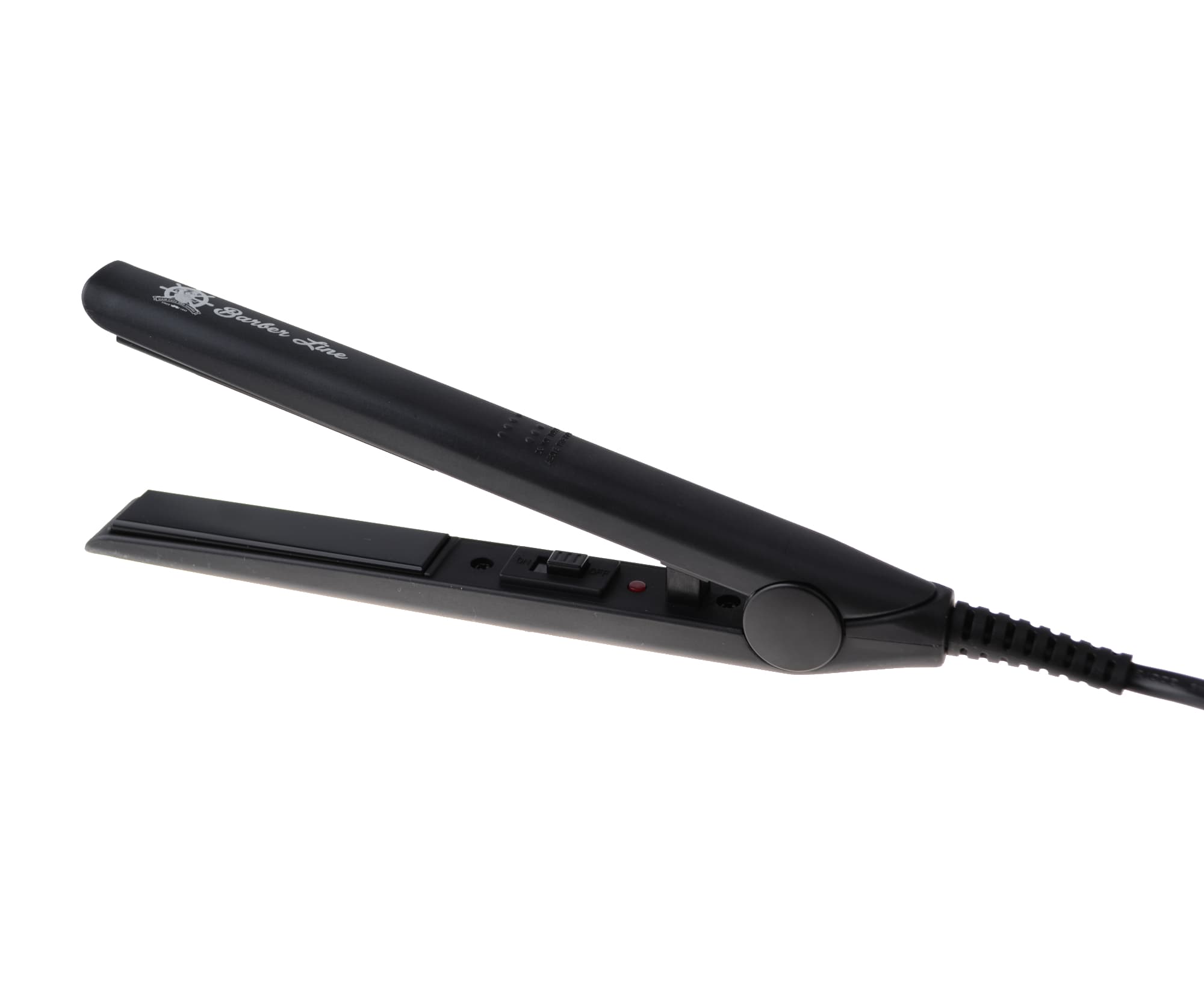 Profesjonalna mini prostownica do włosów i brody Eurostil Professional Barber Line 06569/50 - czarna