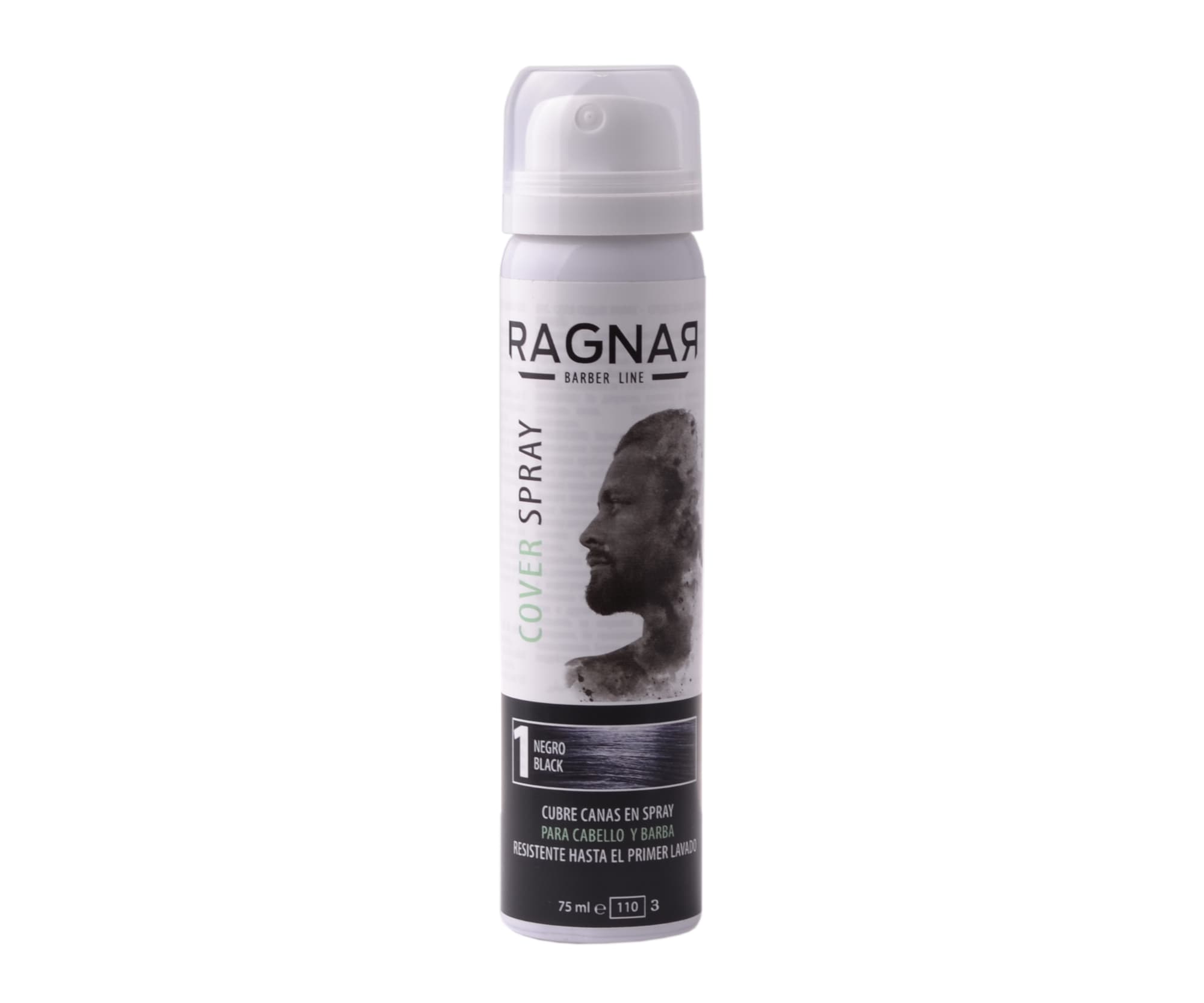 Spray maskujący odrosty i siwe włosy Ragnar Barber Line Cover Spray - czarny
