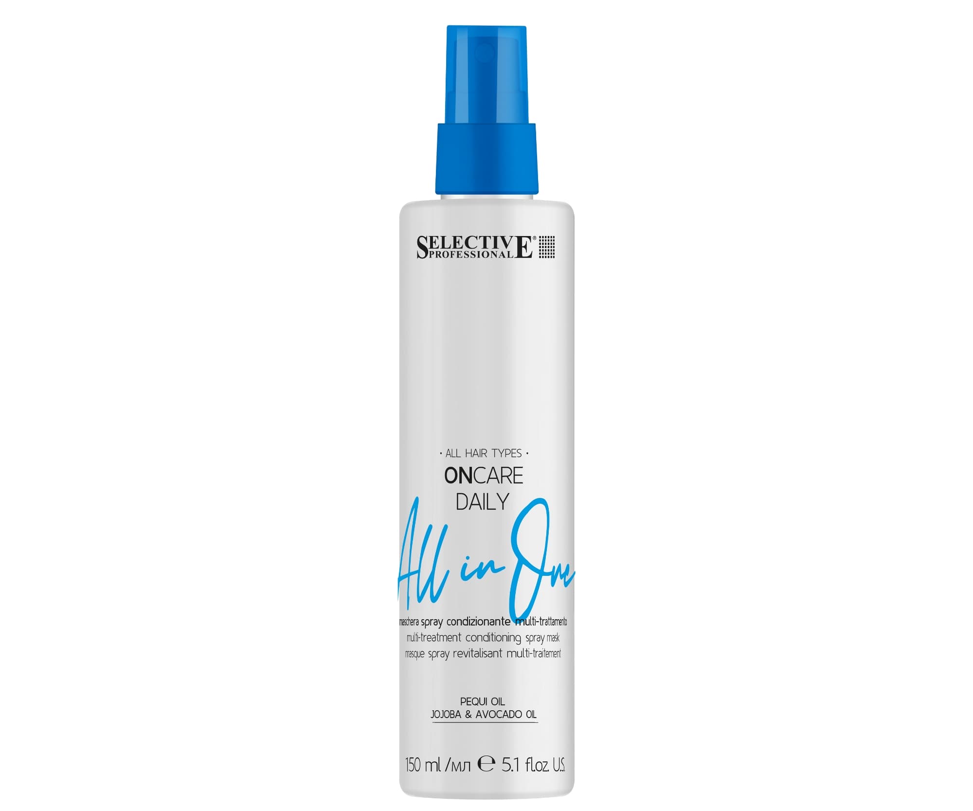 Maska w sprayu bez spłukiwania do włosów suchych Selective Professional OnCare Daily All in One -