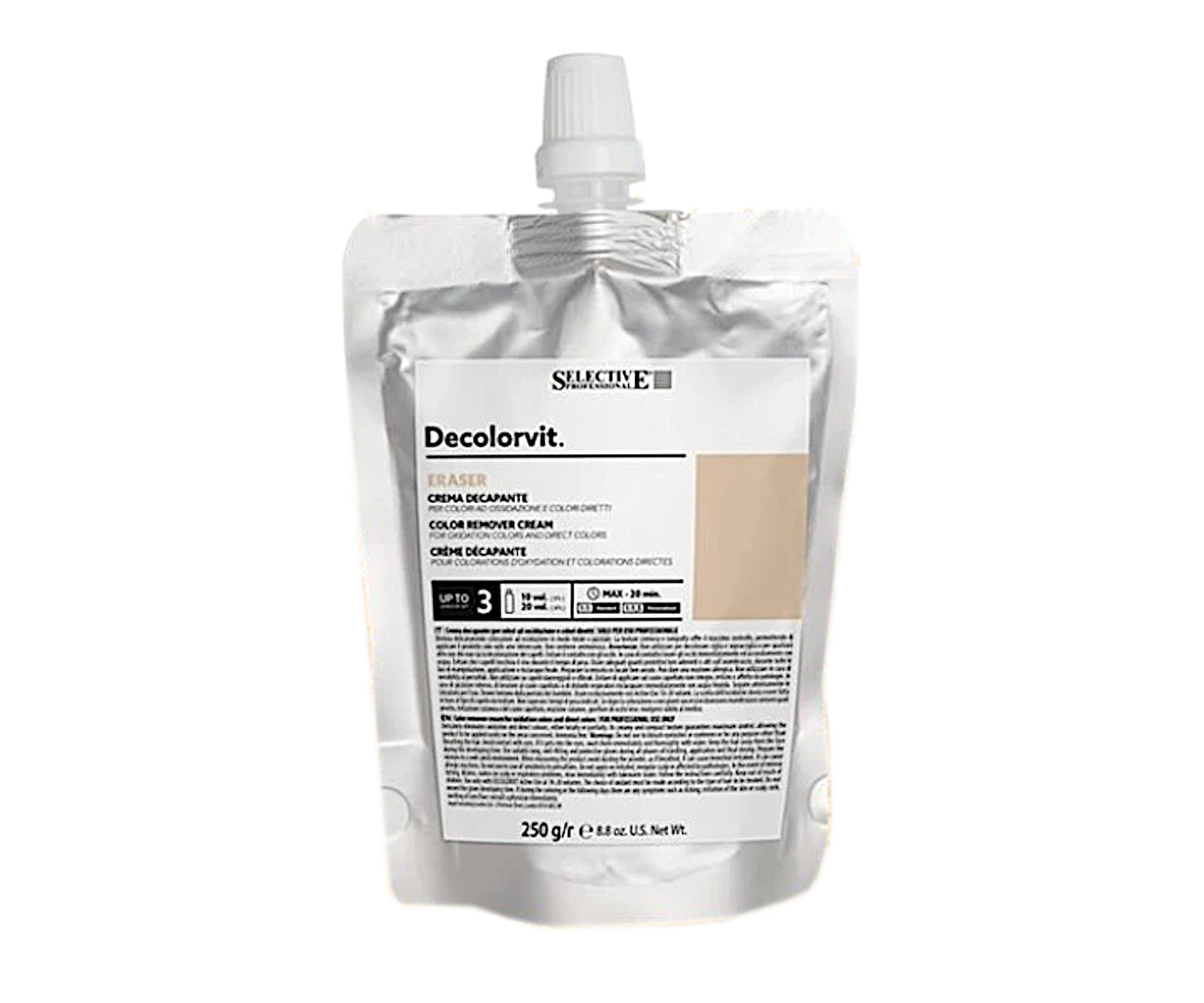 Kremowy dekoloryzator - ściągacz koloru Selective Professional Decolorvit Eraser -