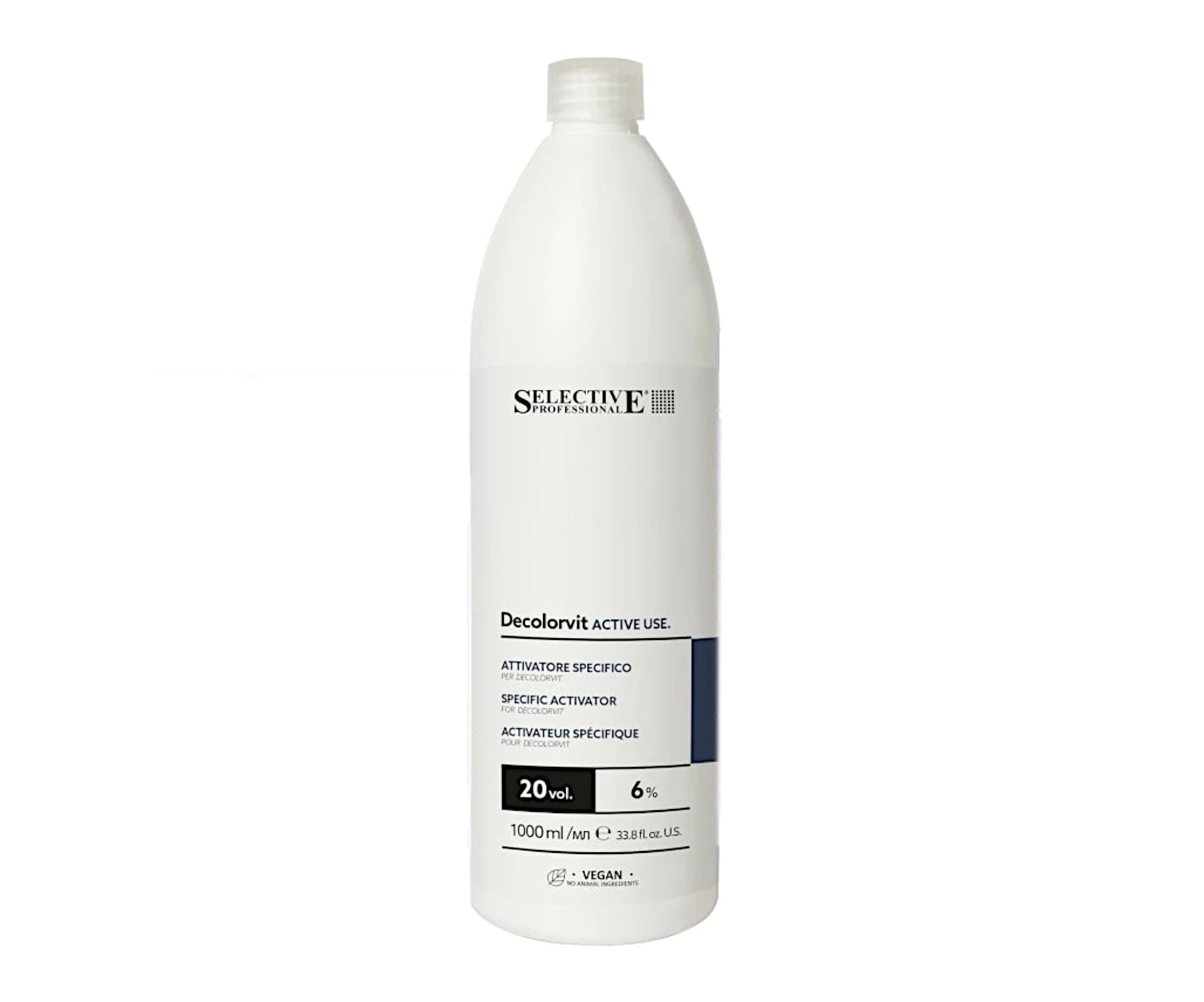 Emulsja utleniająca z fioletowymi pigmentami Selective Professional Decolorvit Active Use 20 VOL. 6% -