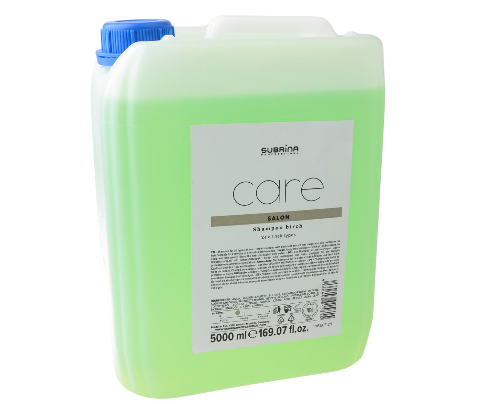 Szampon brzozowy do wszystkich rodzajów włosów Subrina Professional Care Salon Shampoo Birch -
