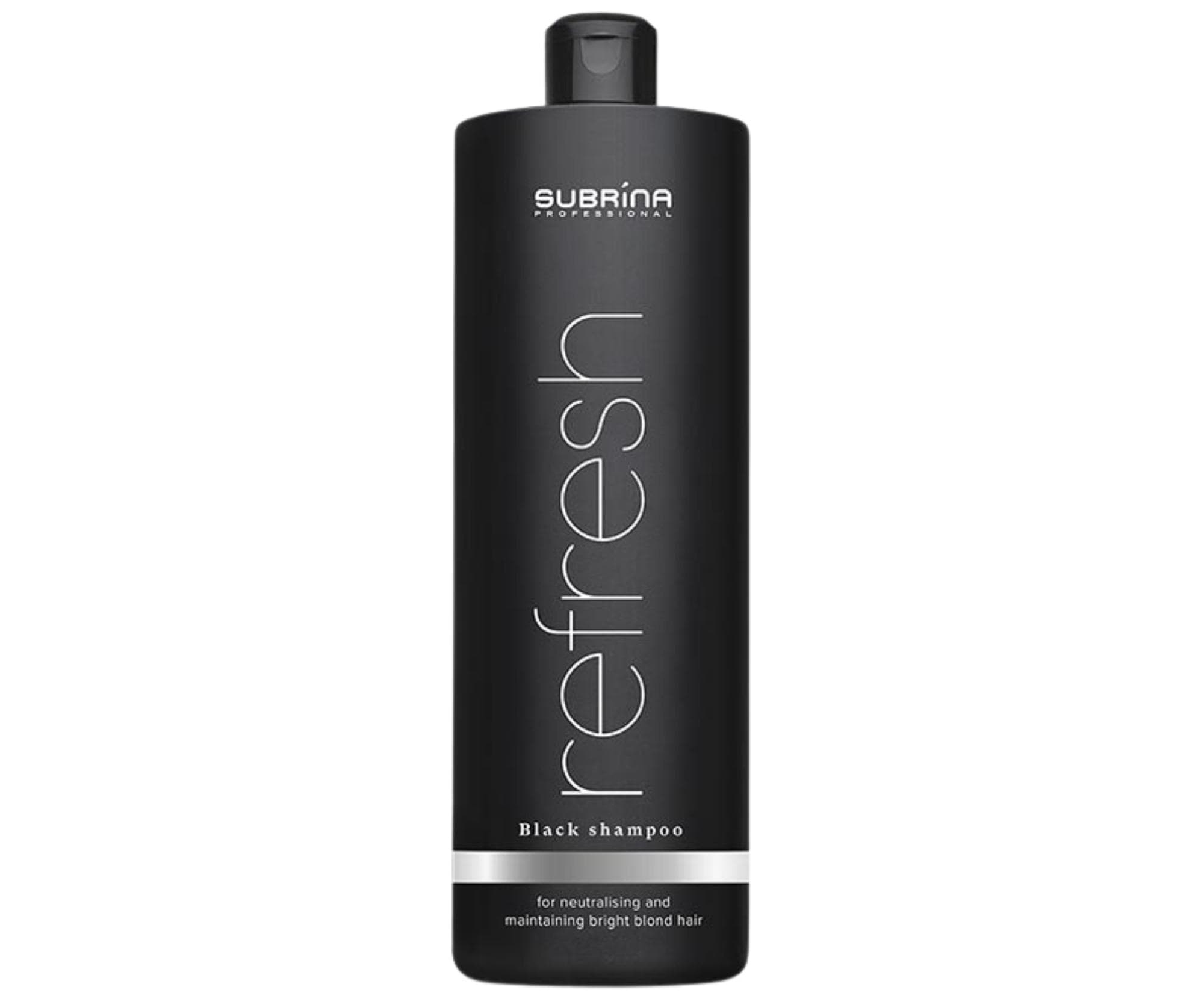 Szampon dla zachowania platynowego odcienia włosów Subrina Professional Refresh Black Shampoo -